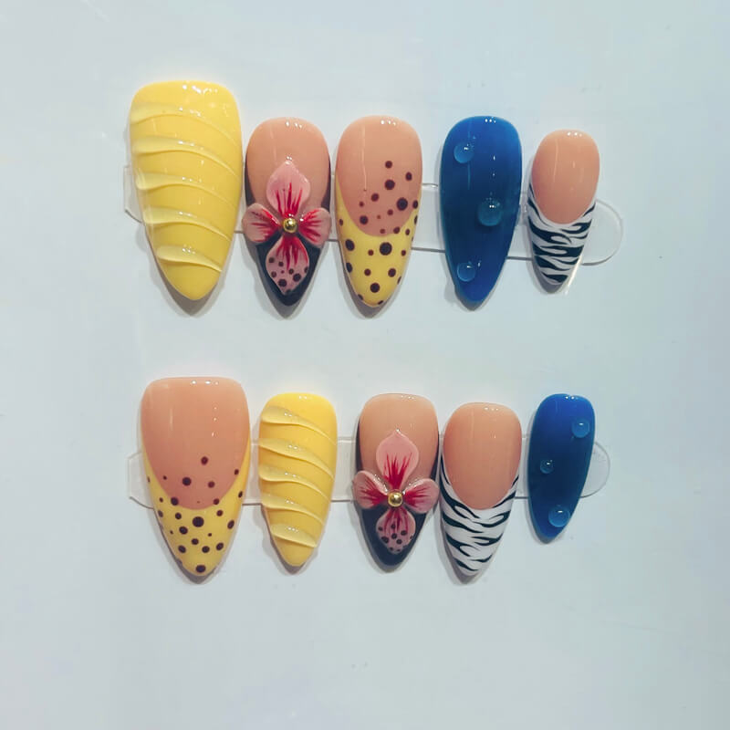 Tropical Jungle Press-On Nails