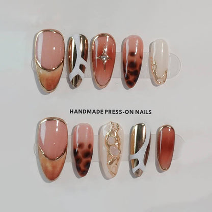 Marble Texture Press-on Nails - Sophisticated Nail Art