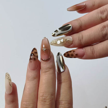 Marble Texture Press-on Nails - Sophisticated Nail Art