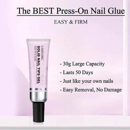 Ultra-Strong Solid Nail Adhesive Gel