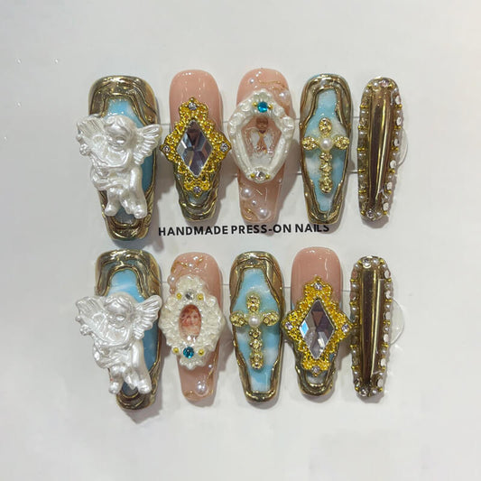 Baroque Angel Palace Press-On Nails