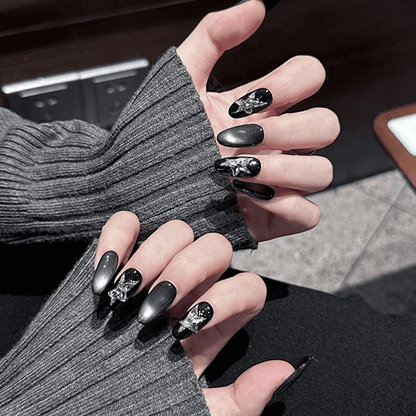 Midnight Celestial Shine Press-on Nails